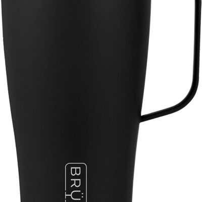 Brumate Travle mug XL is a 32 oz beast of a mug for those coffee lovers who need that extra kick when running to make connectons.